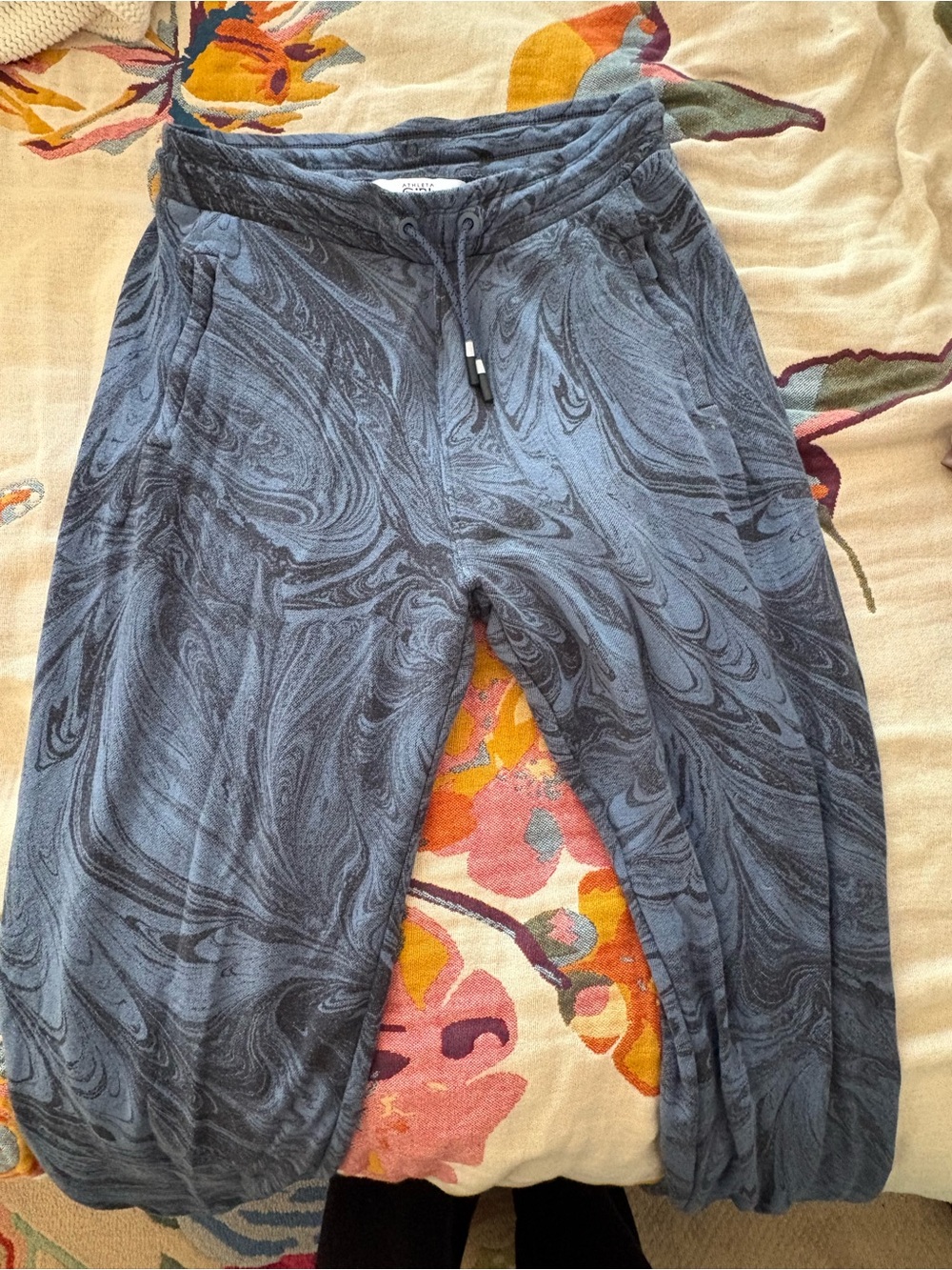 Blue Marble Print pj Pants
